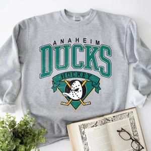 Anaheim Mighty Ducks Sweater, Hockey Sweatshirt, Graphic Unisex Sweatshirt